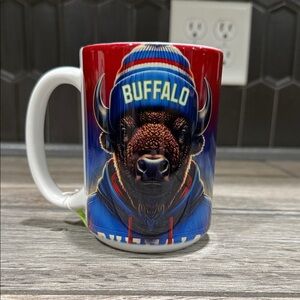 Buffalo Red and Blue Mug 15oz